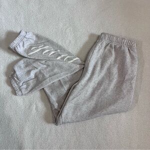 PINK Victoria's Secret Gray Sweatpants Soft Elastic Waist